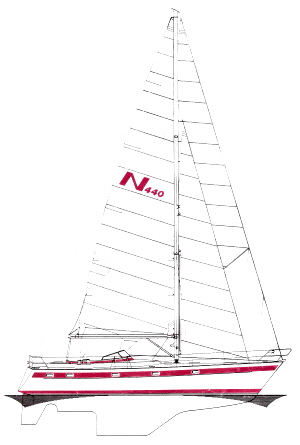 Najad 440, Seitenansicht Najad 440, Seitenansicht